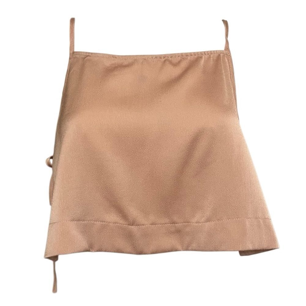 Top Shop Tan Sleeveless Crop Top Size 6